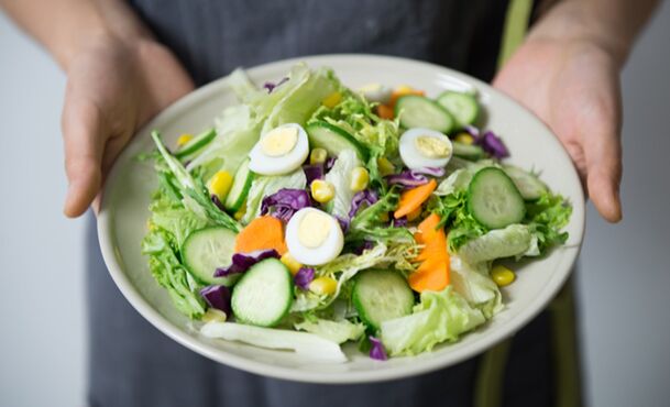 salad sayur pikeun ngaronjatkeun potency